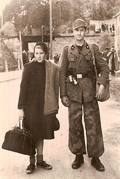 Ingeborg und Sebastiano am Brennerpass, 20. April 1945